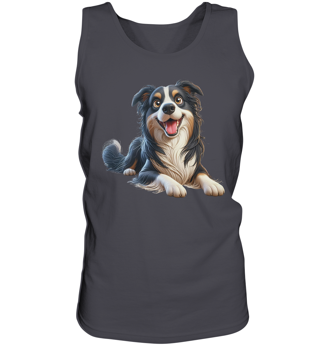 Border Collie Cartoon - personalisierbar - Tank-Top