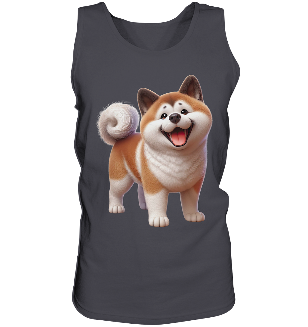 Akita Cartoon Hund personalisierbar - Tank-Top