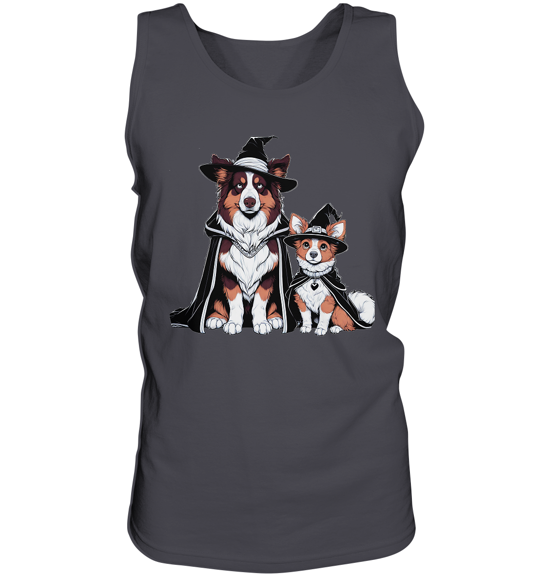 Halloween Wizard Hunde Terrier und Australian Sheppard  - Tank-Top
