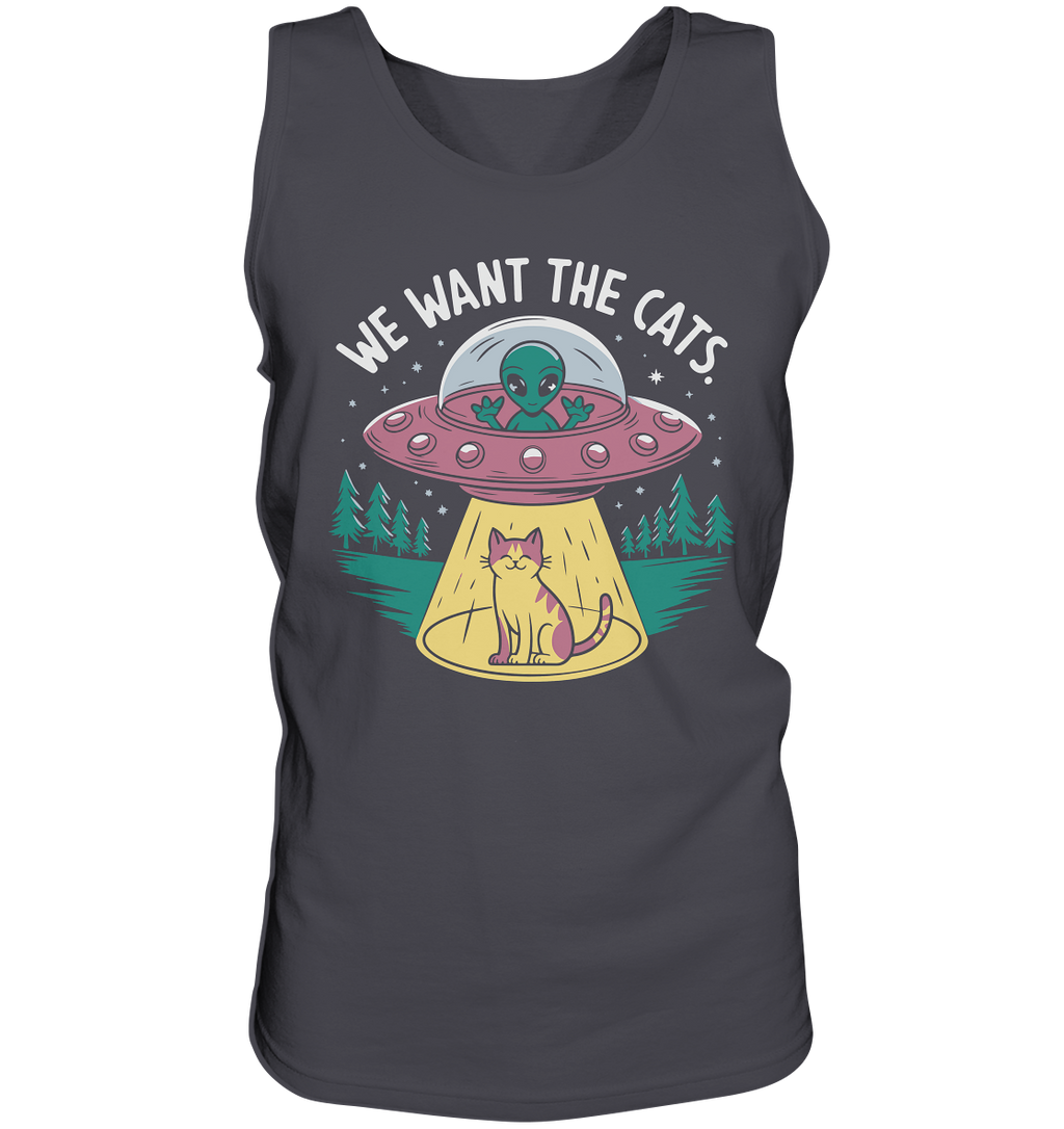 Alien und Katzen Fun Design We want the cats - Tank-Top