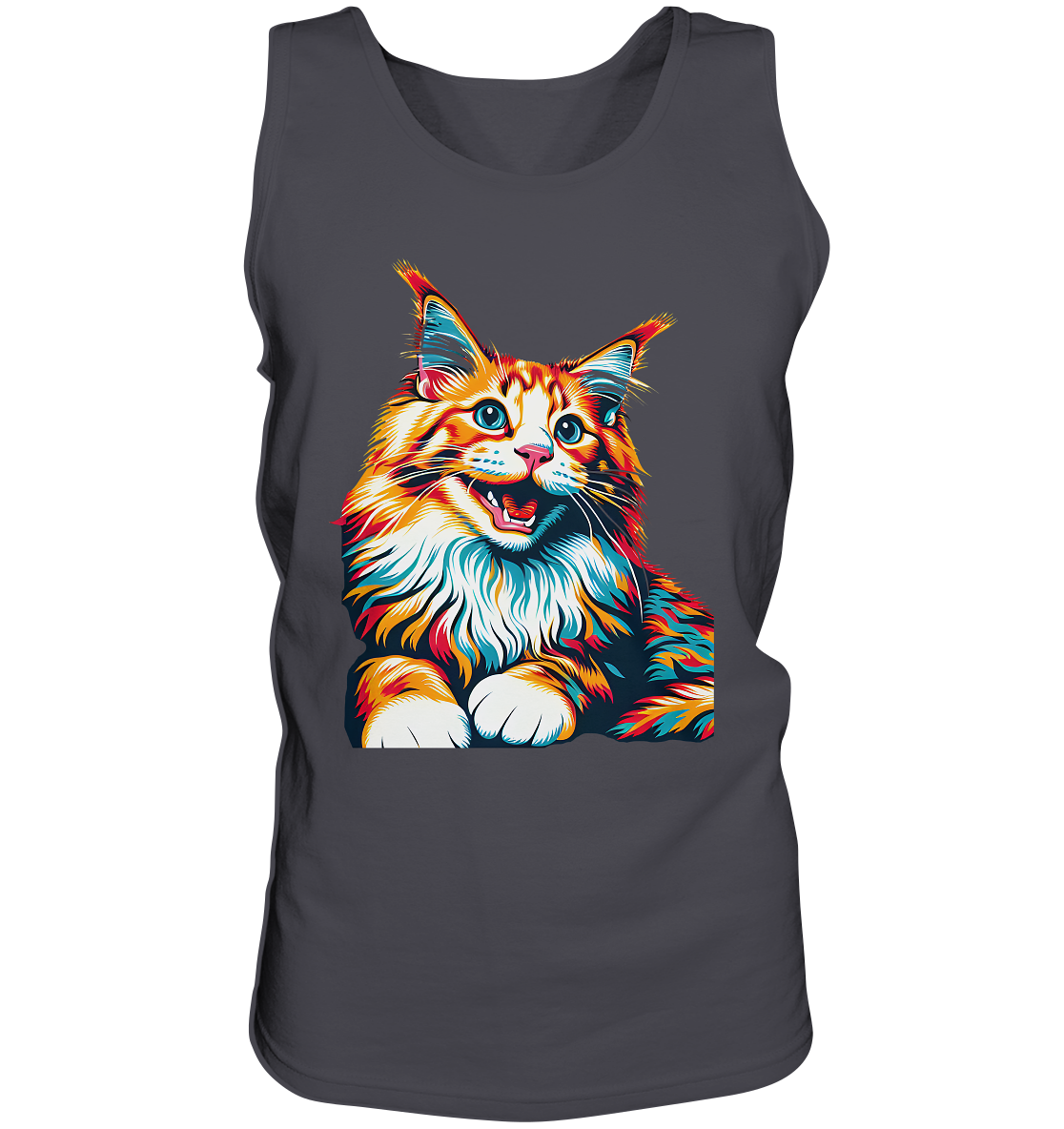Maine Coon Katze Pop Art - personalisierbar - Tank-Top