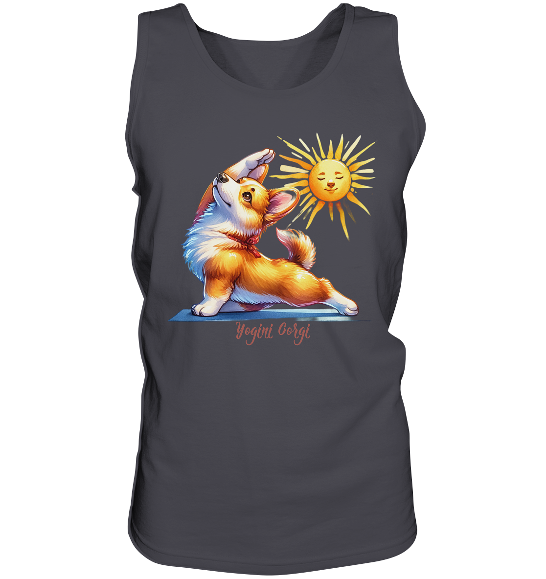 Yoga Corgi Hund yogini Gorgi - personalisierbar - Tank-Top