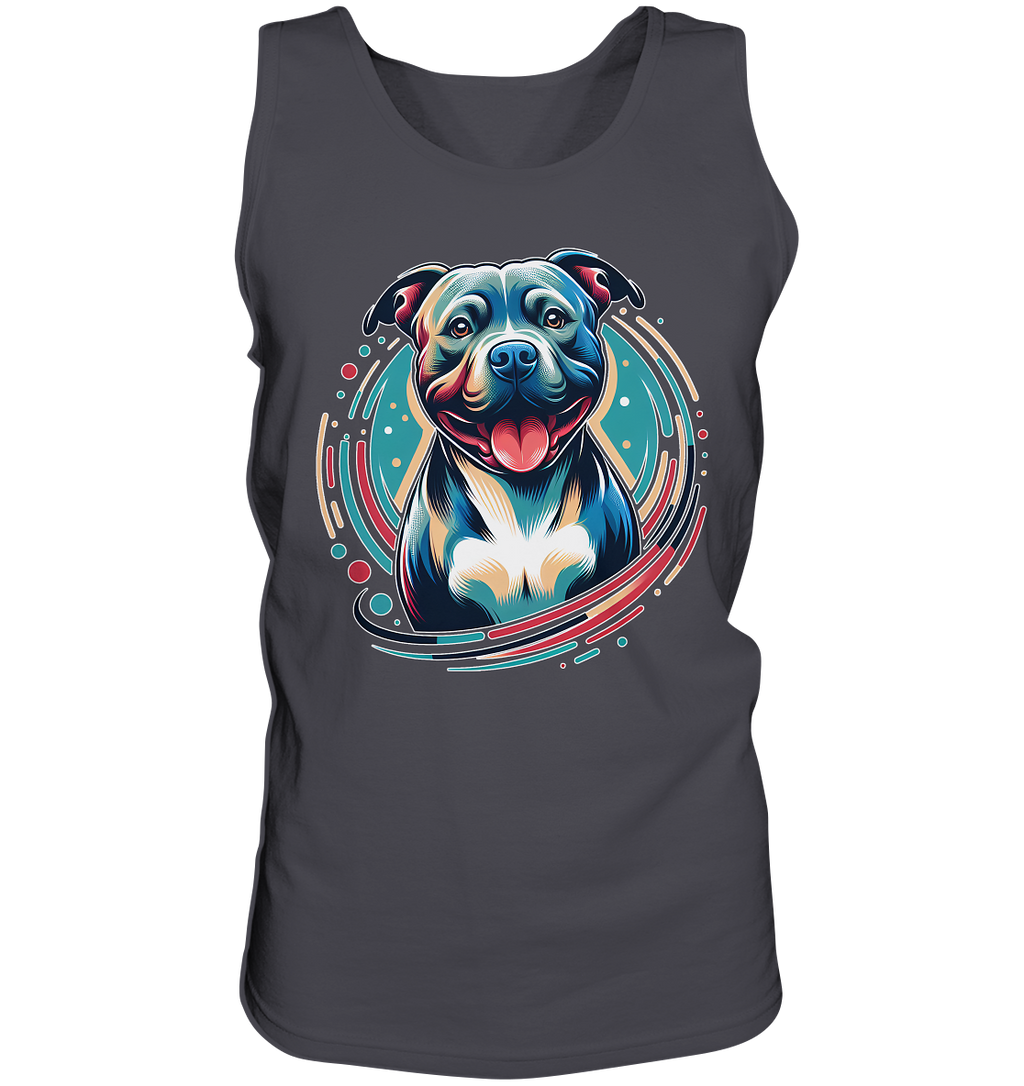 Happy Pittbull / Staffy PopArt - Tank-Top