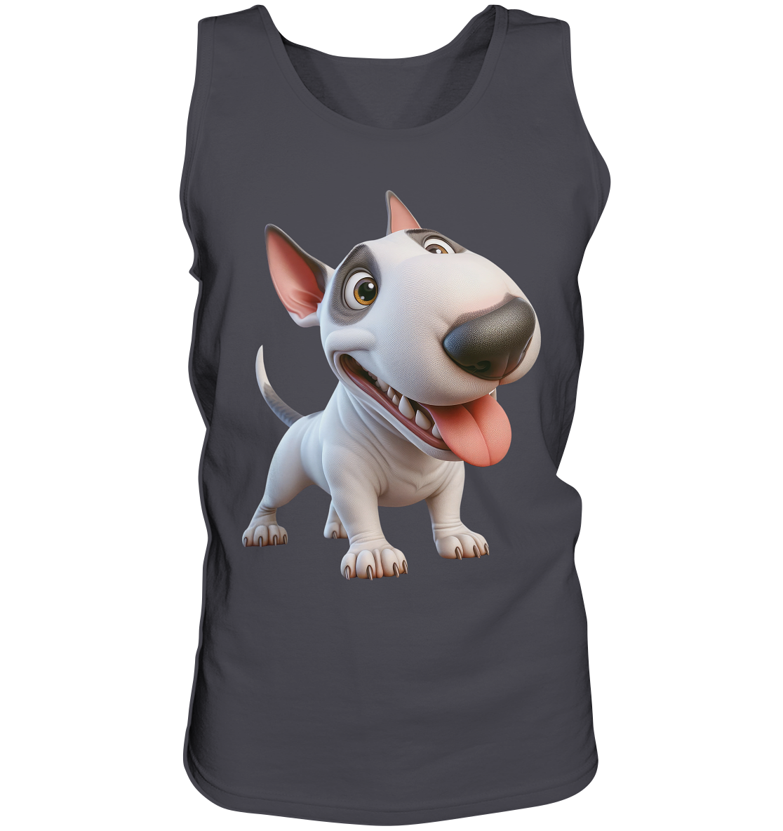 Bullterrier Cartoon personalisierbar - Tank-Top