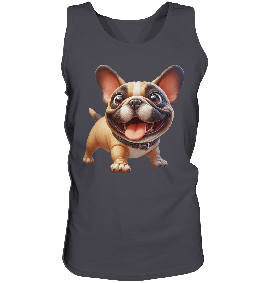 Französische Bulldogge Cartoon personalisierbar - Tank-Top