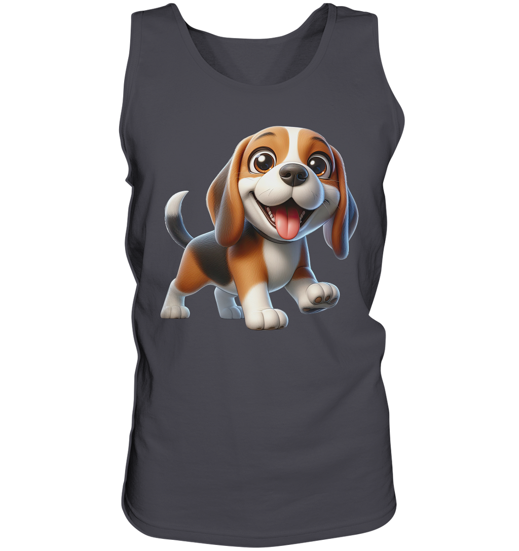 Beagle Cartoon Hund personalisierbar - Tank-Top