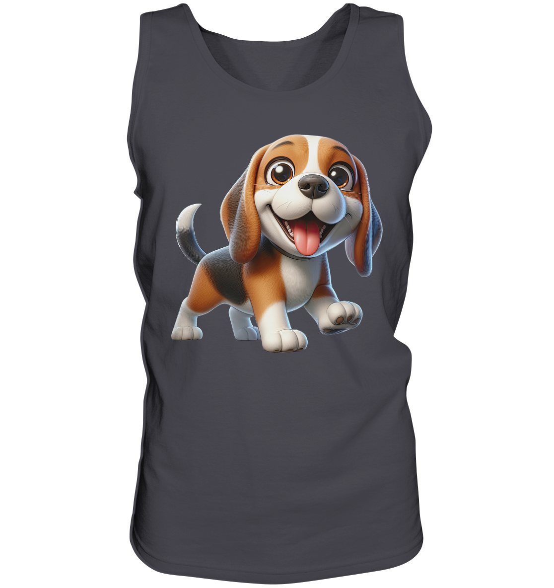 Beagle Cartoon Hund personalisierbar - Tank-Top