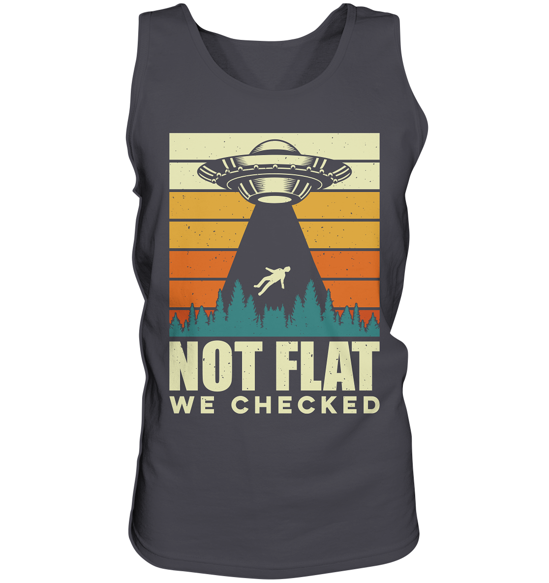 Erde - Not Flat we checked  - Tank-Top
