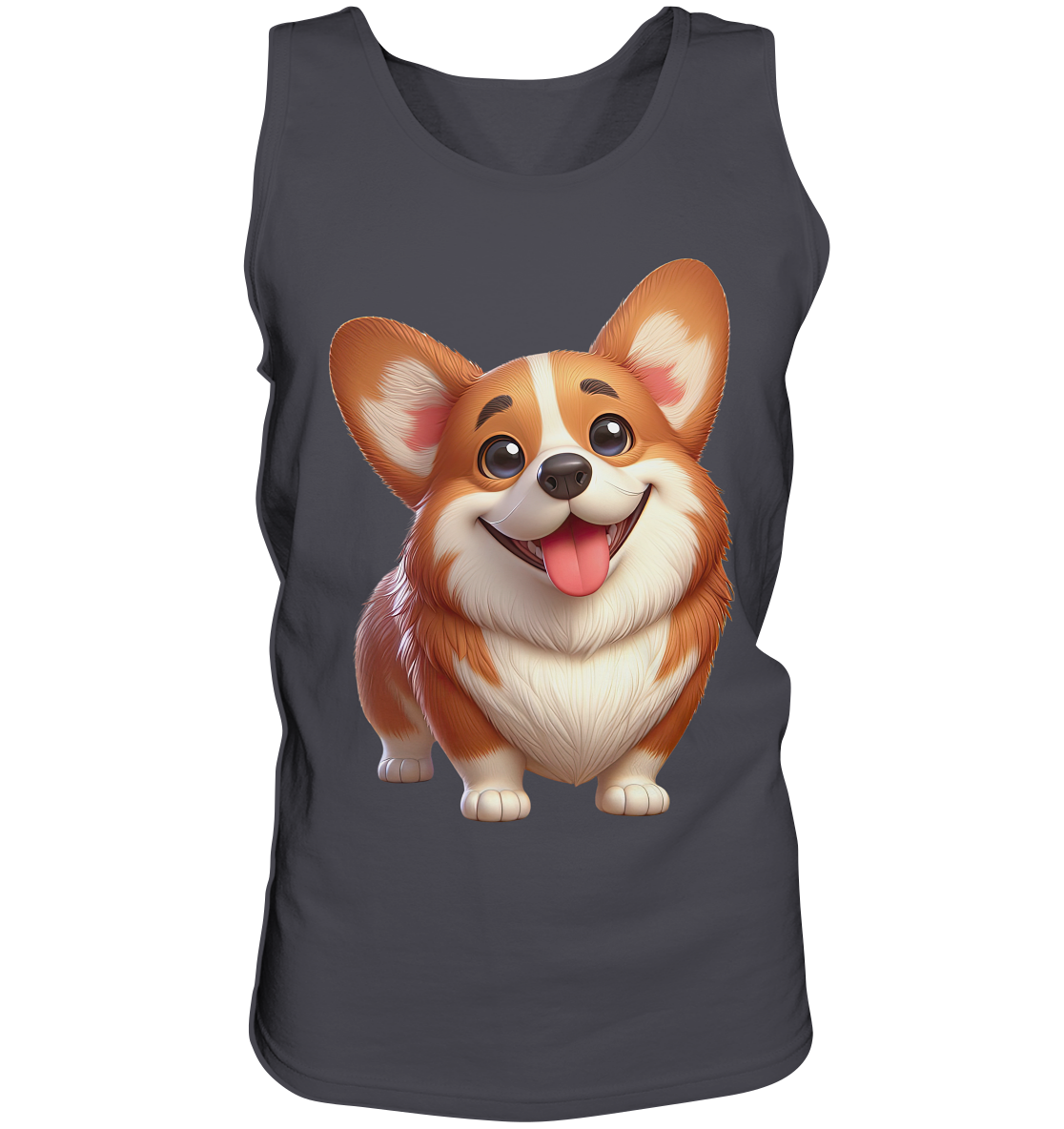Corgi Cartoon Hund - persoinalisierbar - Tank-Top