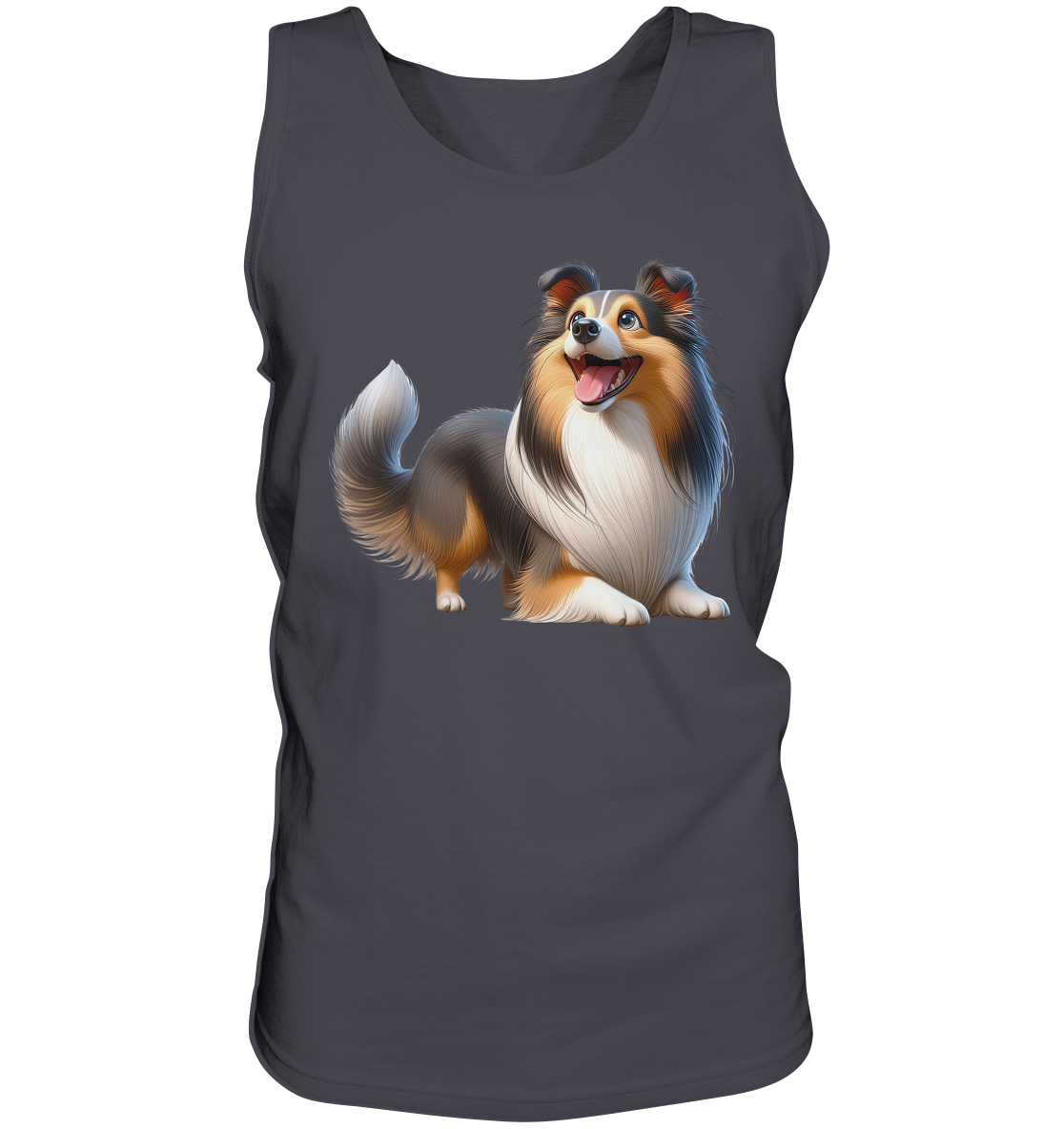 Shetland Sheepdog cartoon personalisierbar - Tank-Top