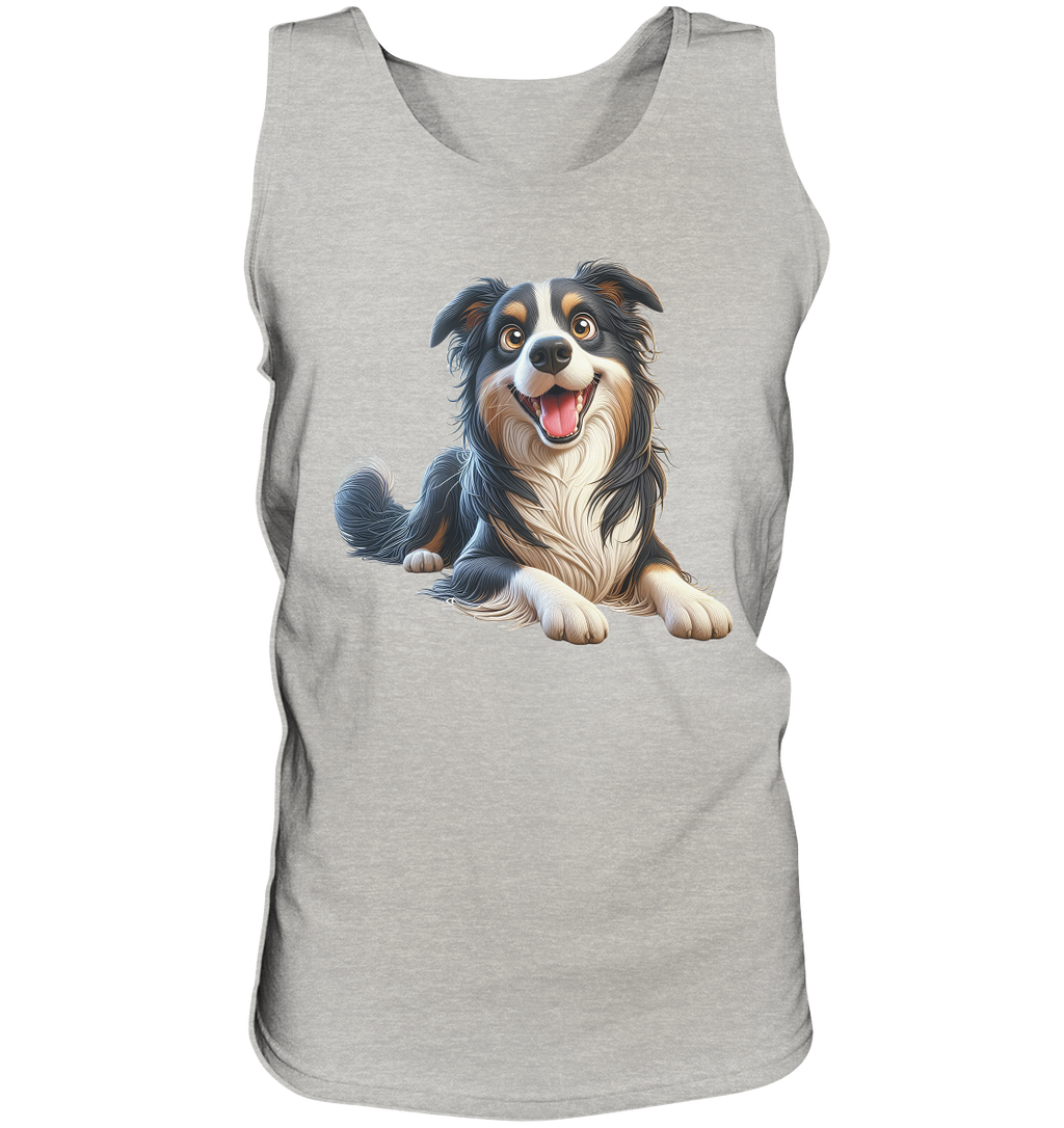 Border Collie Cartoon - personalisierbar - Tank-Top