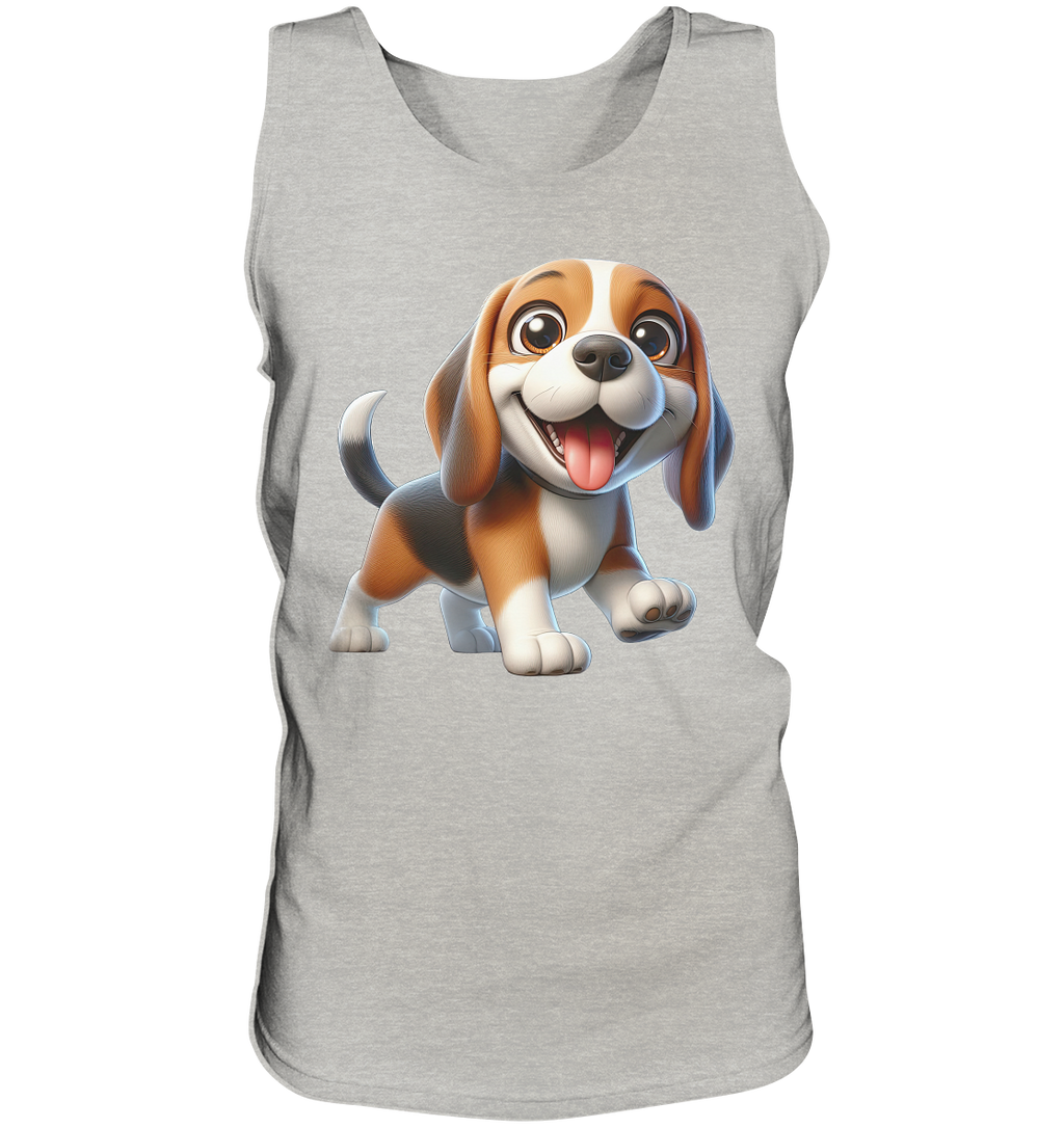 Beagle Cartoon Hund personalisierbar - Tank-Top
