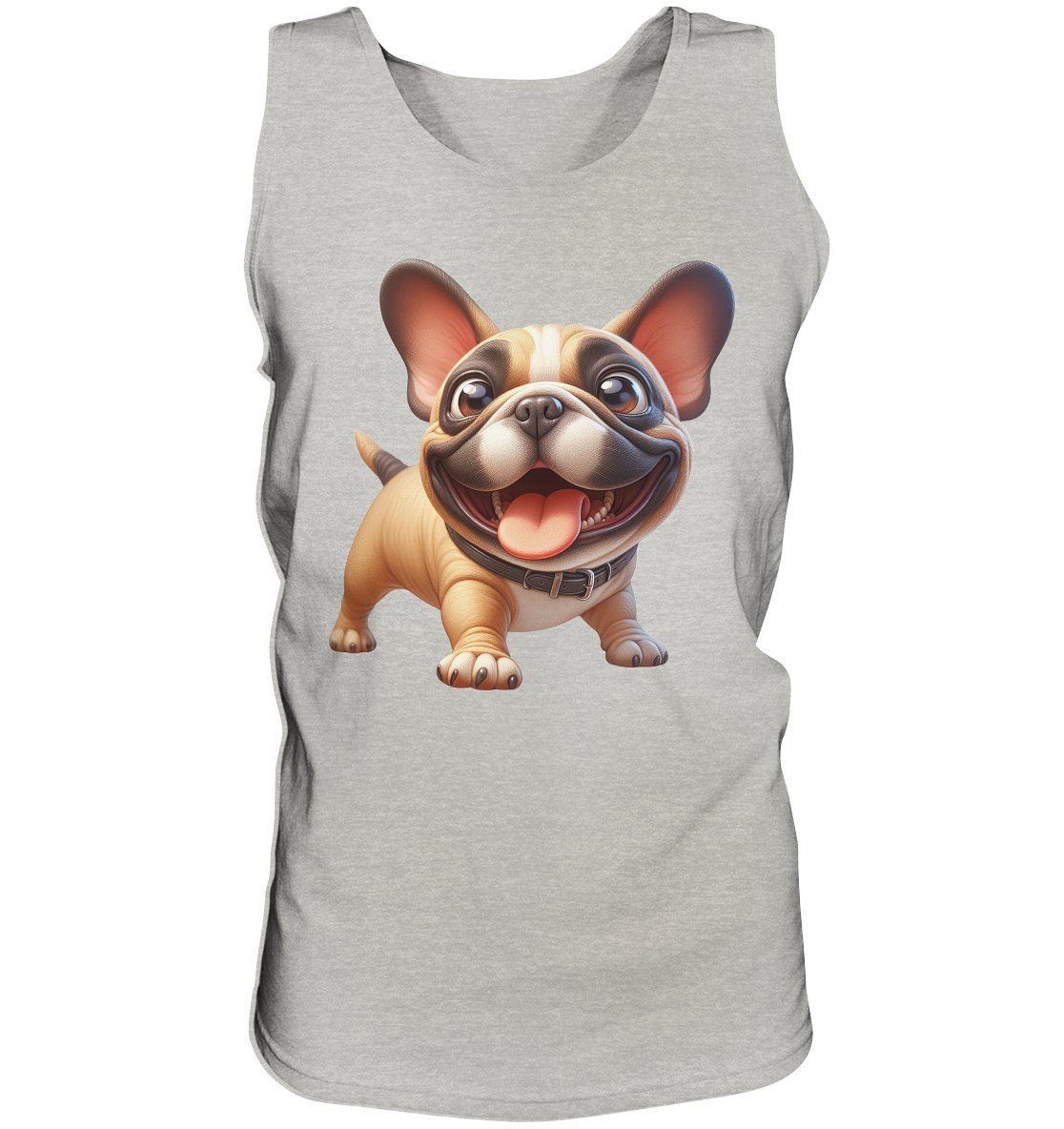Französische Bulldogge Cartoon personalisierbar - Tank-Top