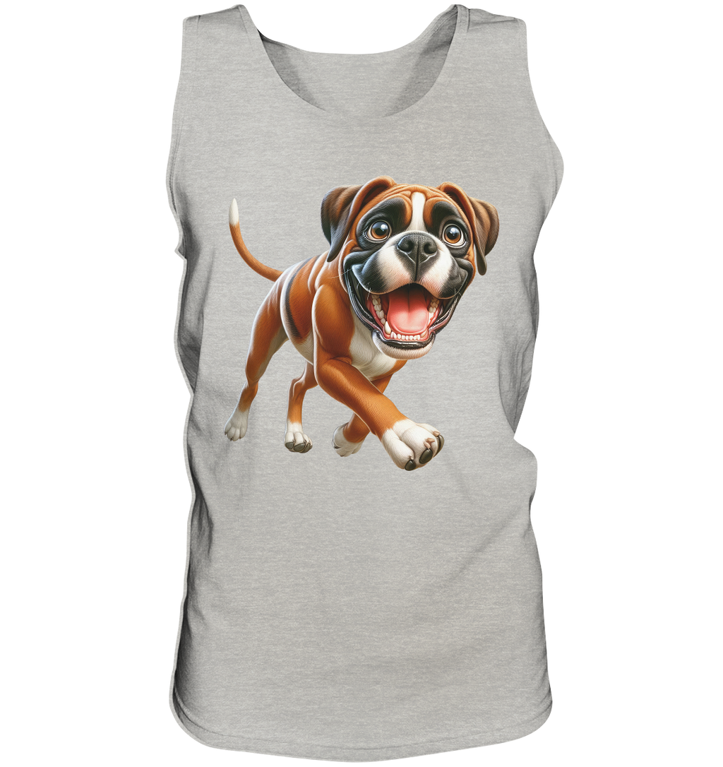 Boxer Cartoon Hund personalisierbar - Tank-Top