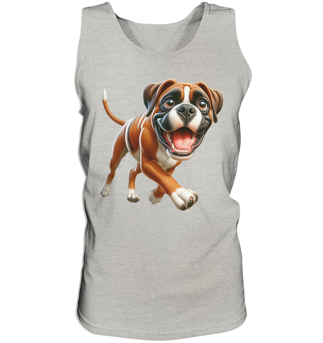 Boxer Cartoon Hund personalisierbar - Tank-Top
