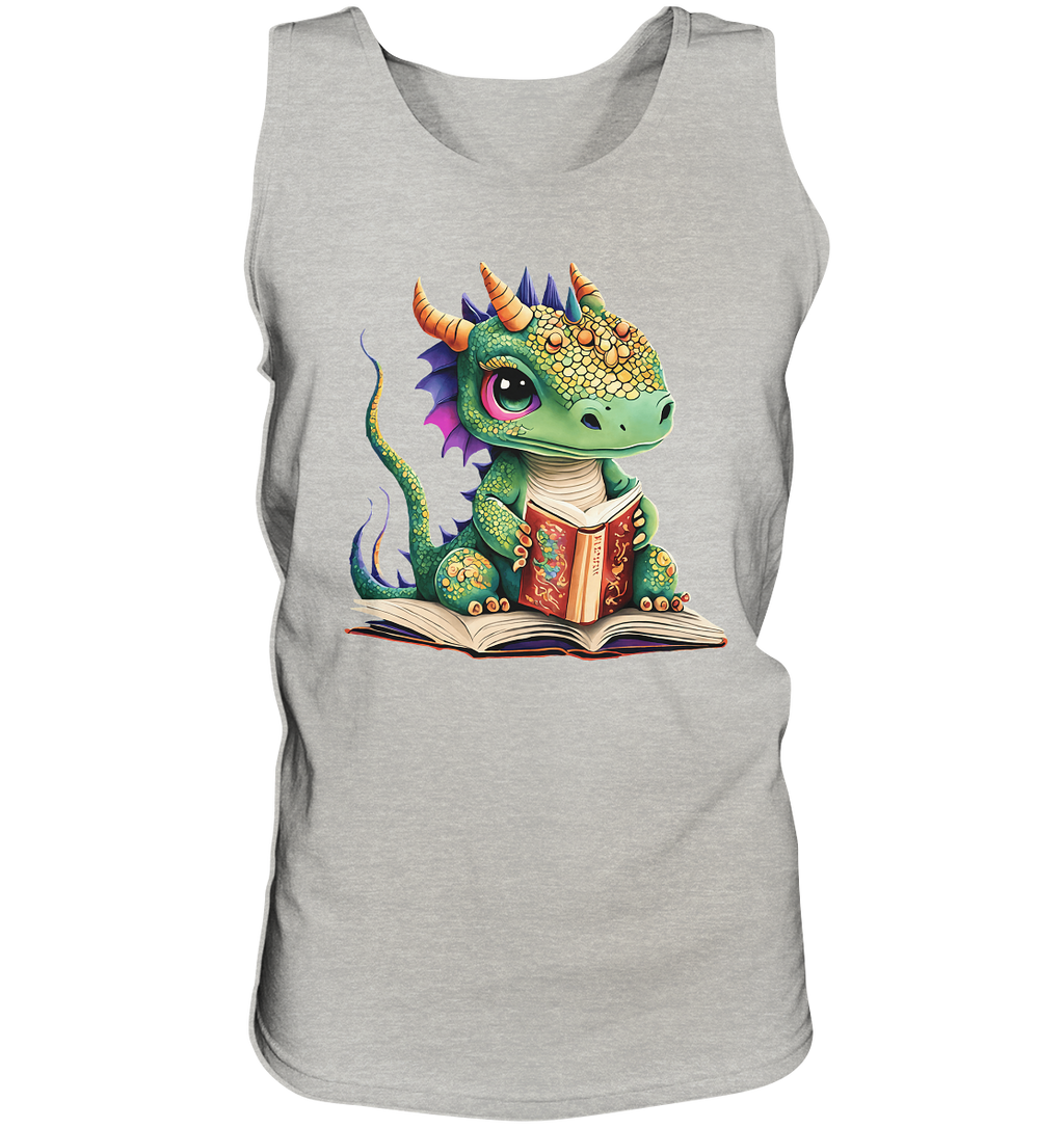 Kleiner lesender Drache -personalisierbar - Tank-Top