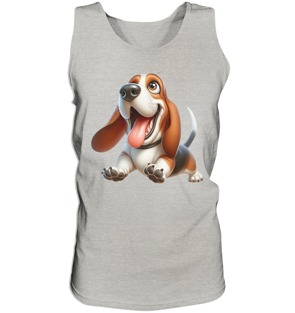 Basset Hound Cartoon personalisierbar - Tank-Top