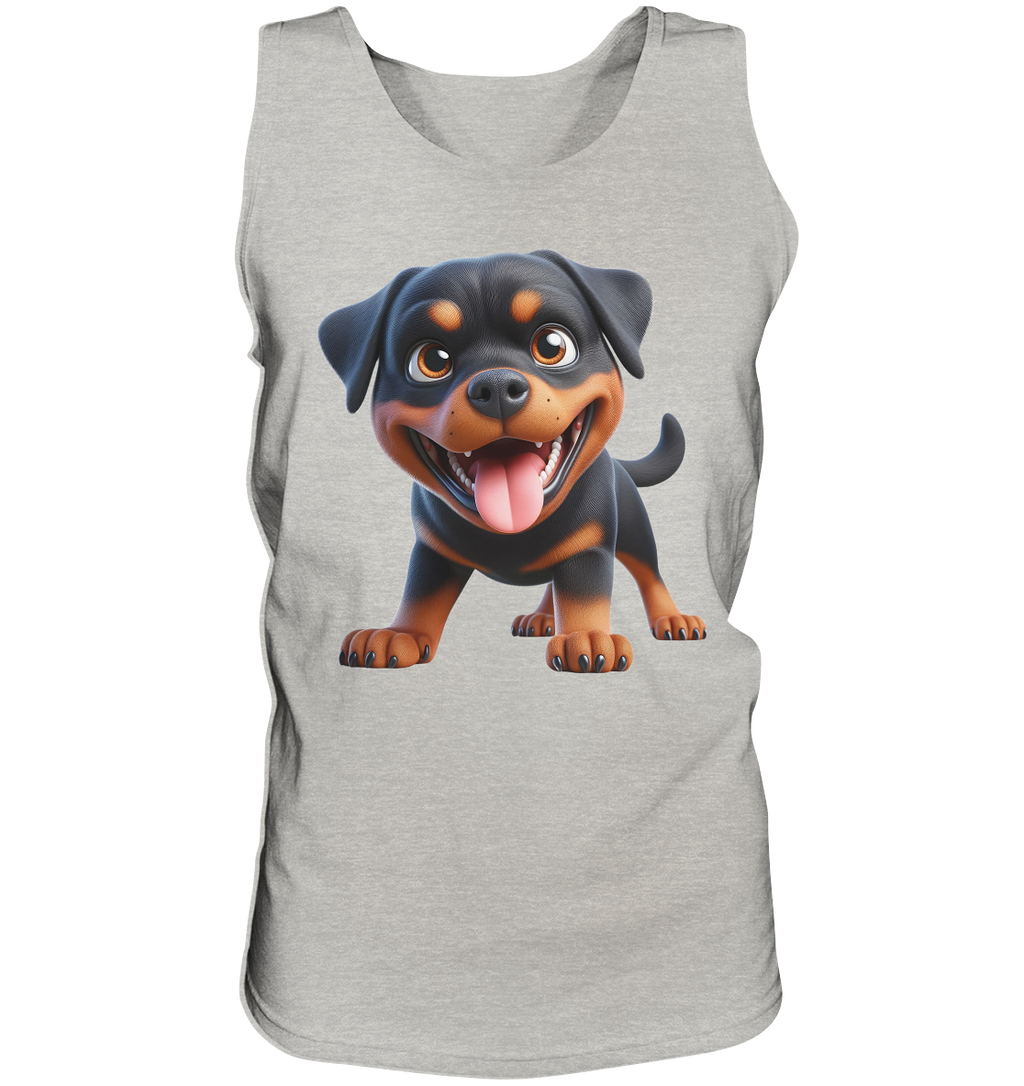 Rottweiler Cartoon Hund - personalisierbar - Tank-Top