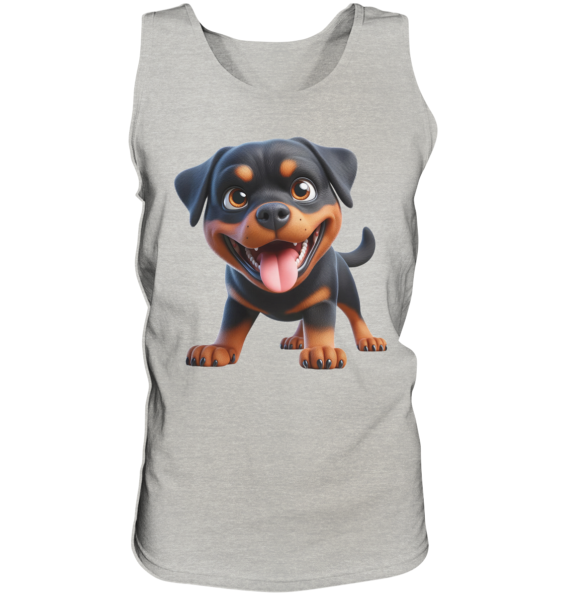 Rottweiler Cartoon Hund - personalisierbar - Tank-Top