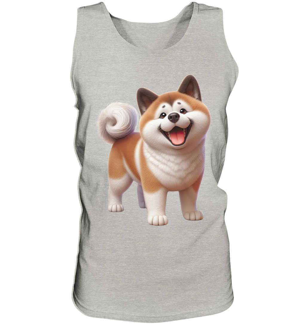 Akita Cartoon Hund personalisierbar - Tank-Top