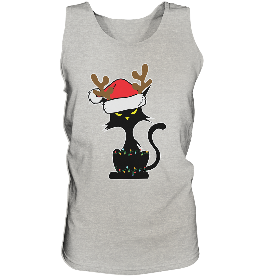 Grumpy Weihnachts Katze Cartoon - Tank-Top
