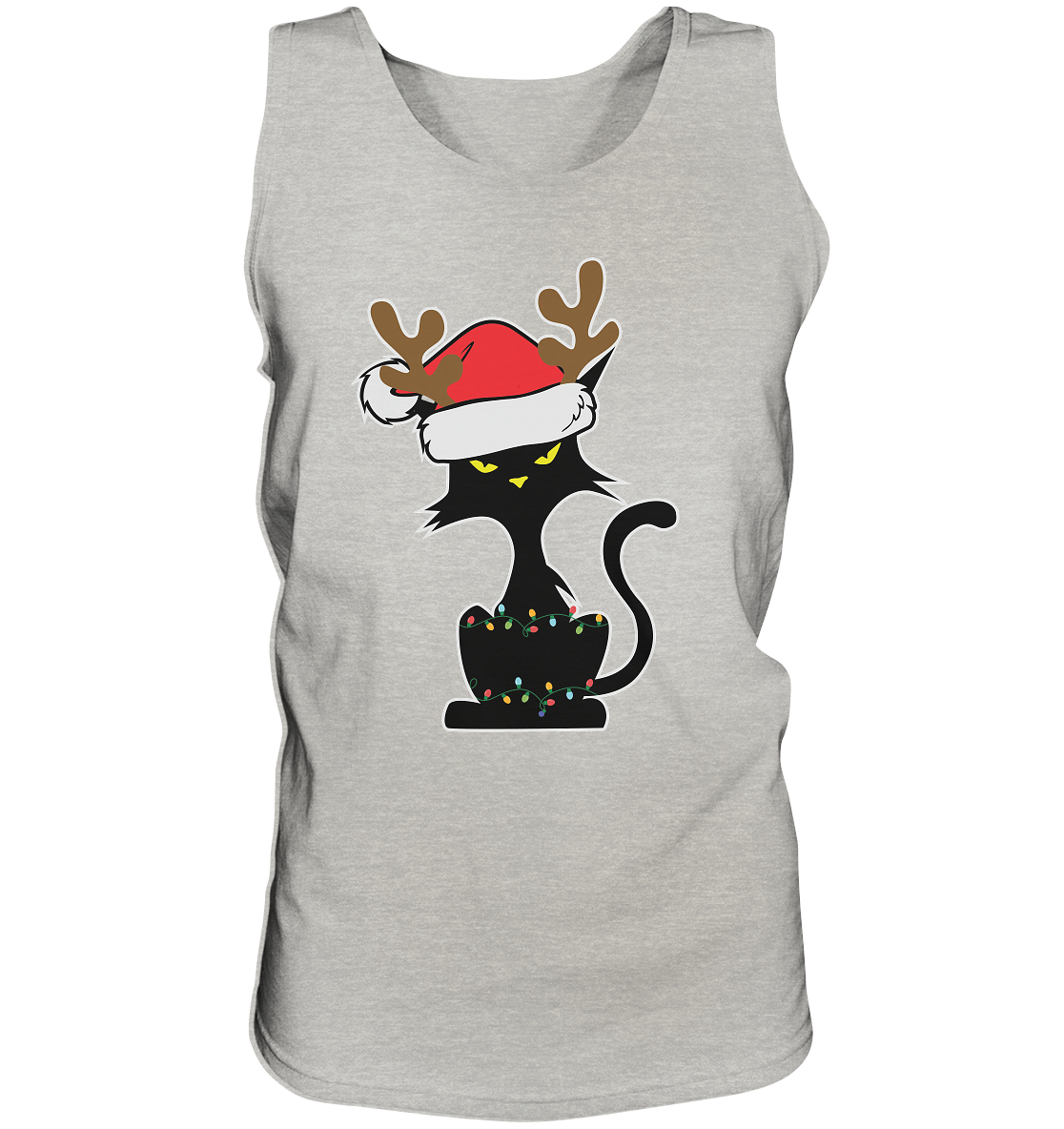 Grumpy Weihnachts Katze Cartoon - Tank-Top