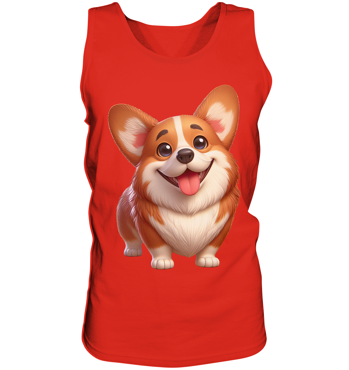 Corgi Cartoon Hund - persoinalisierbar - Tank-Top