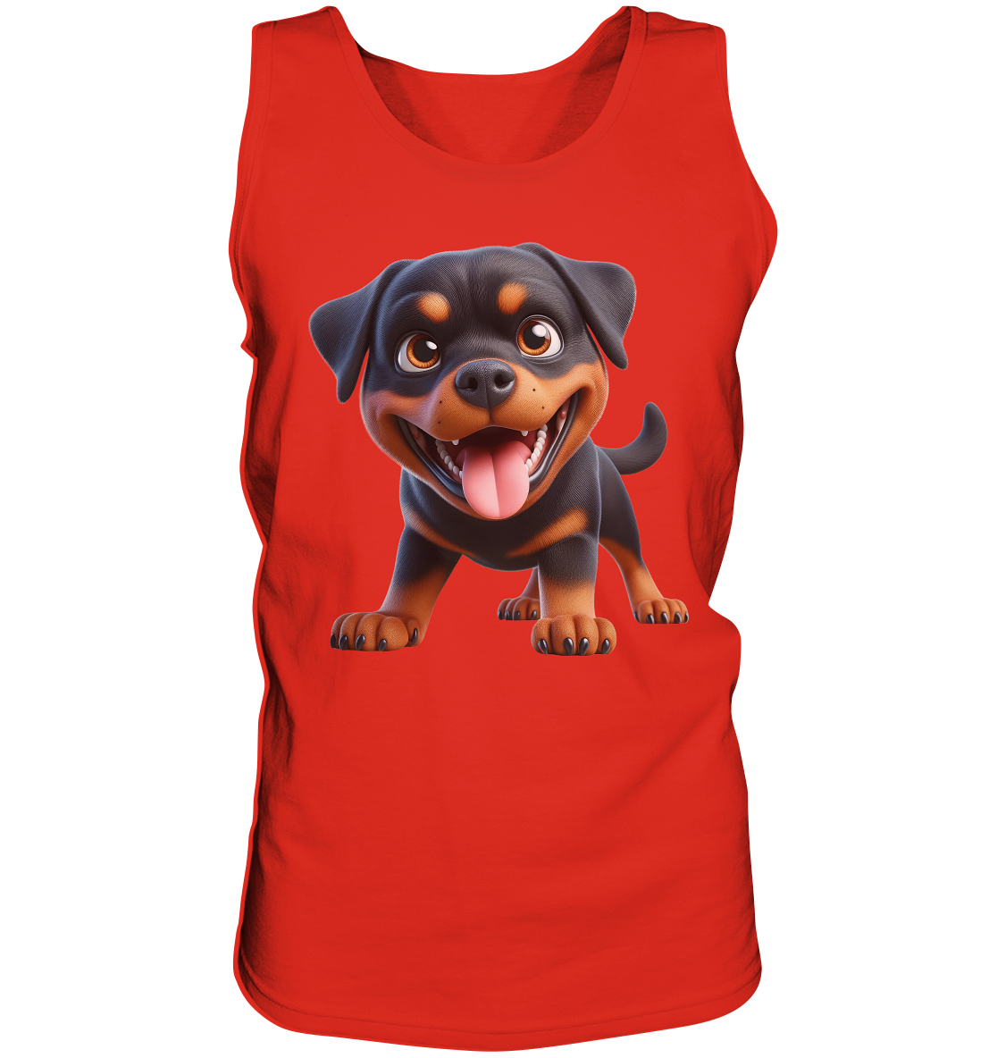 Rottweiler Cartoon Hund - personalisierbar - Tank-Top