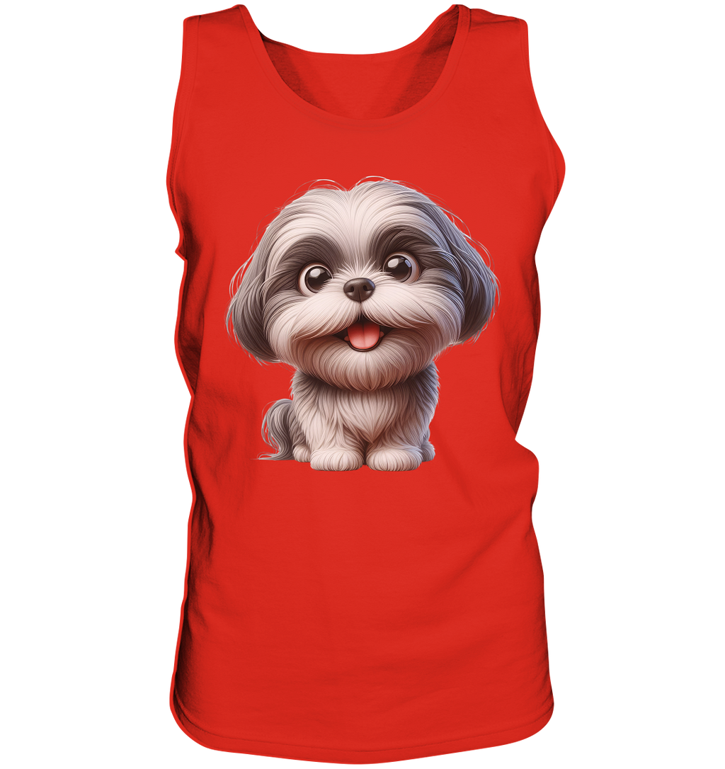 Shih Tzu Cartoon Dog - personalisierbar - Tank-Top