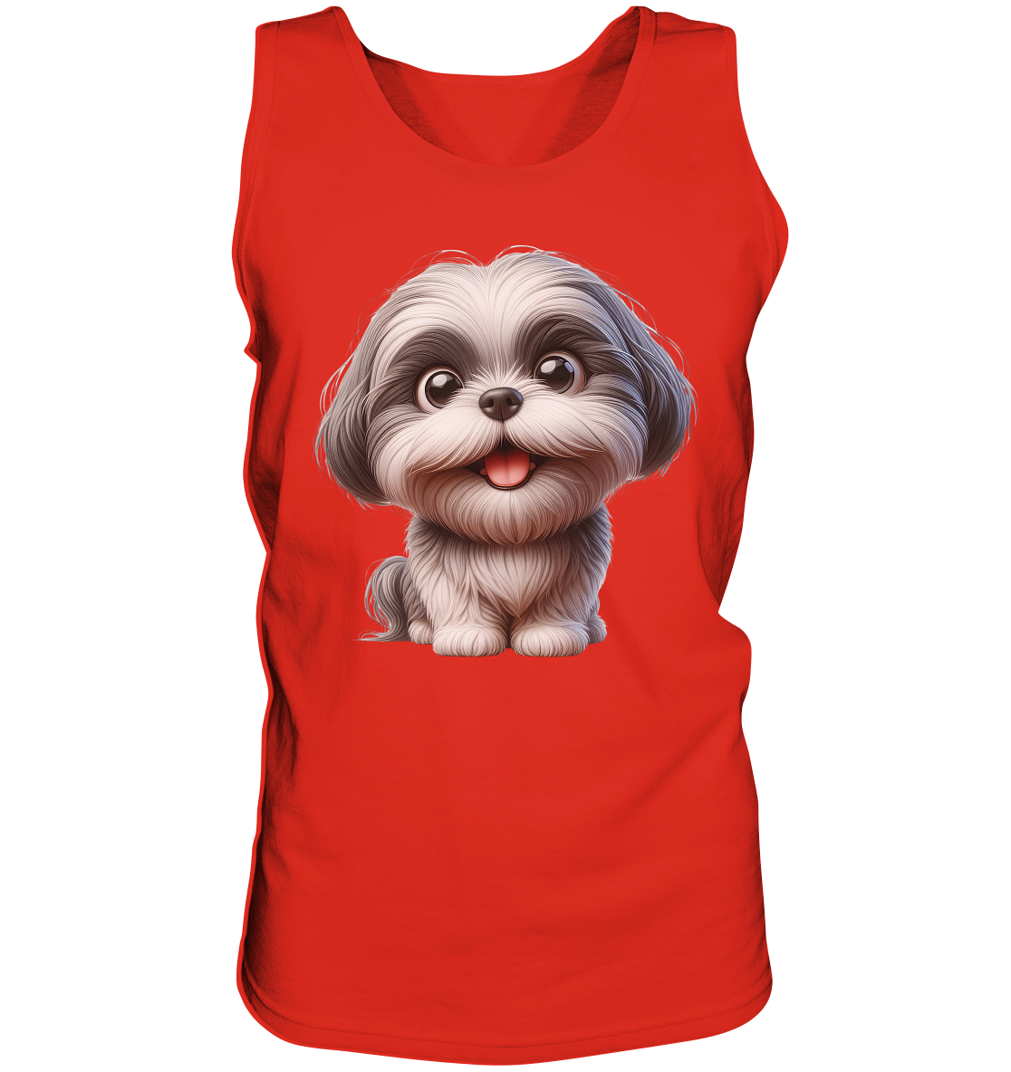 Shih Tzu Cartoon Dog - personalisierbar - Tank-Top