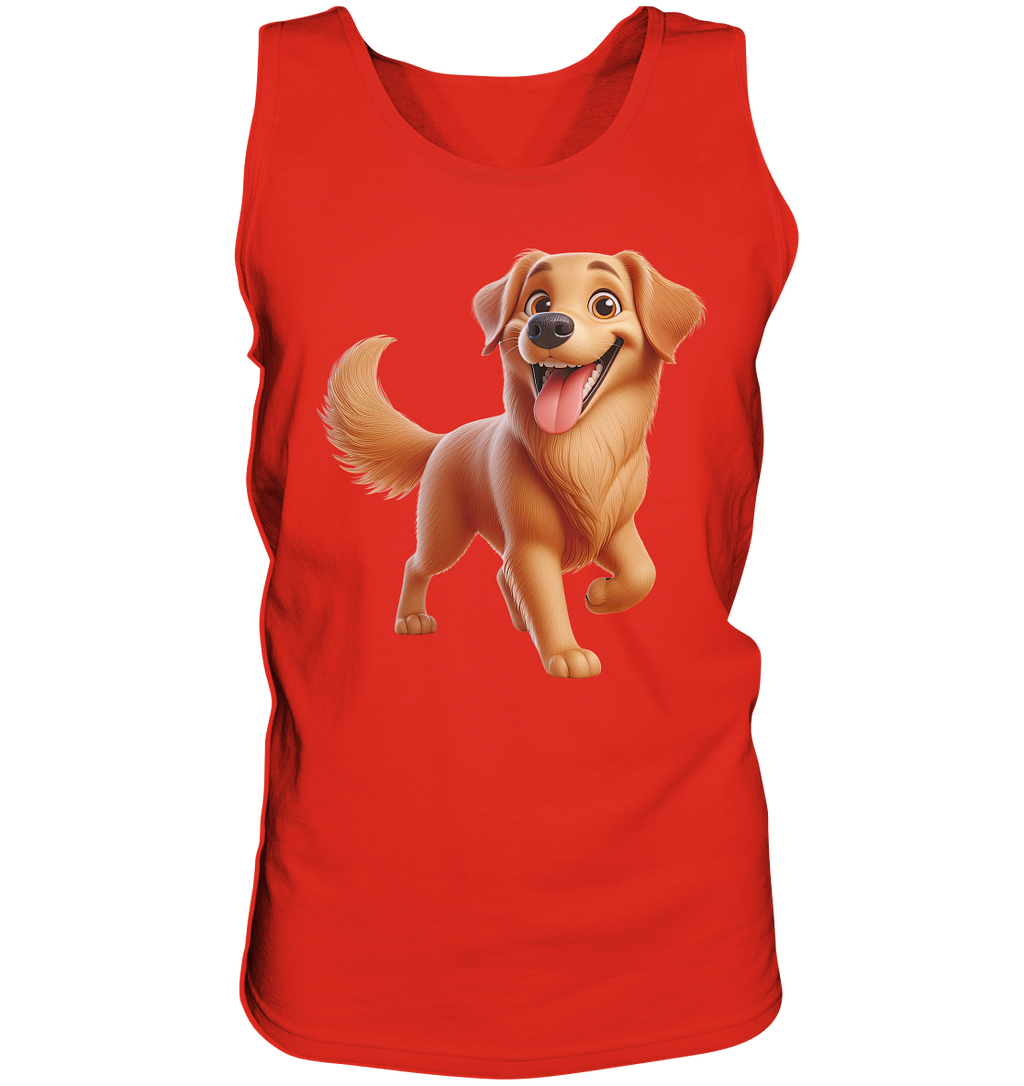 Golden Retriever Comic - personalisierbar - Tank-Top