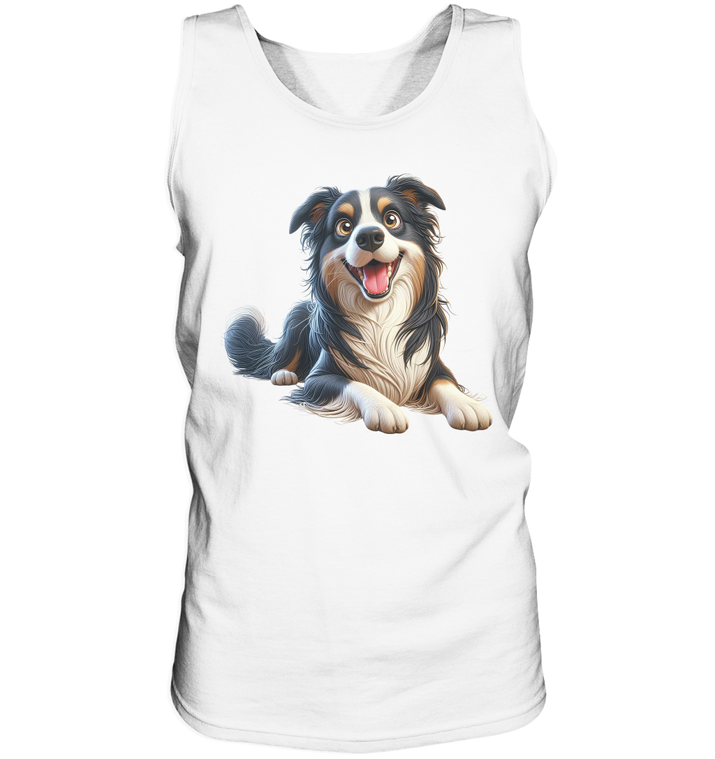Border Collie Cartoon - personalisierbar - Tank-Top