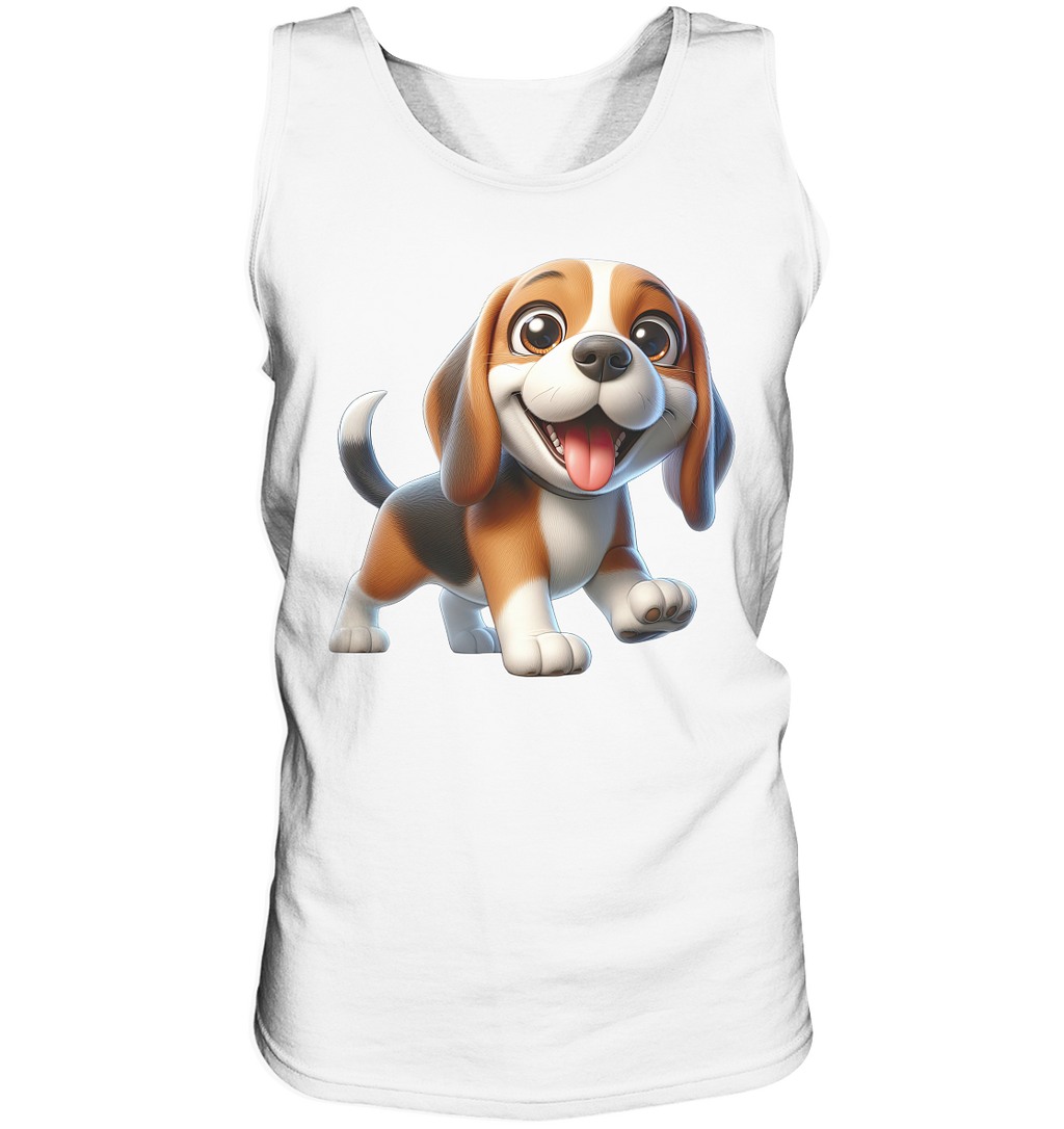 Beagle Cartoon Hund personalisierbar - Tank-Top