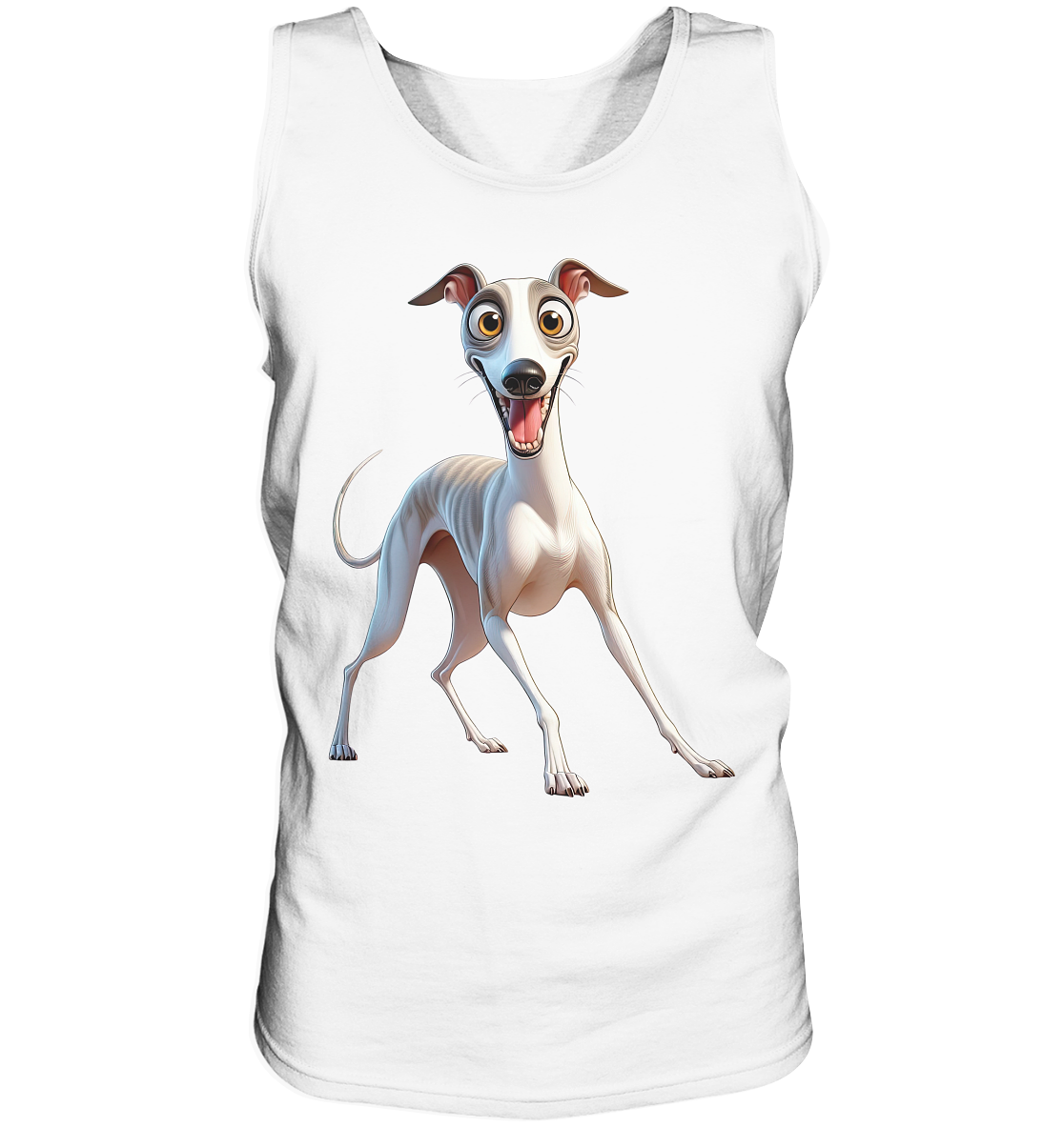 Whippet Cartoon personalisierbar - Tank-Top