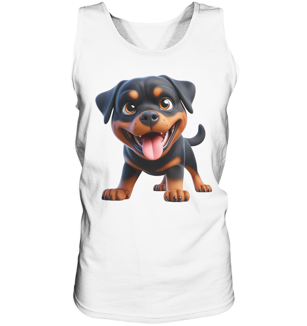 Rottweiler Cartoon Hund - personalisierbar - Tank-Top