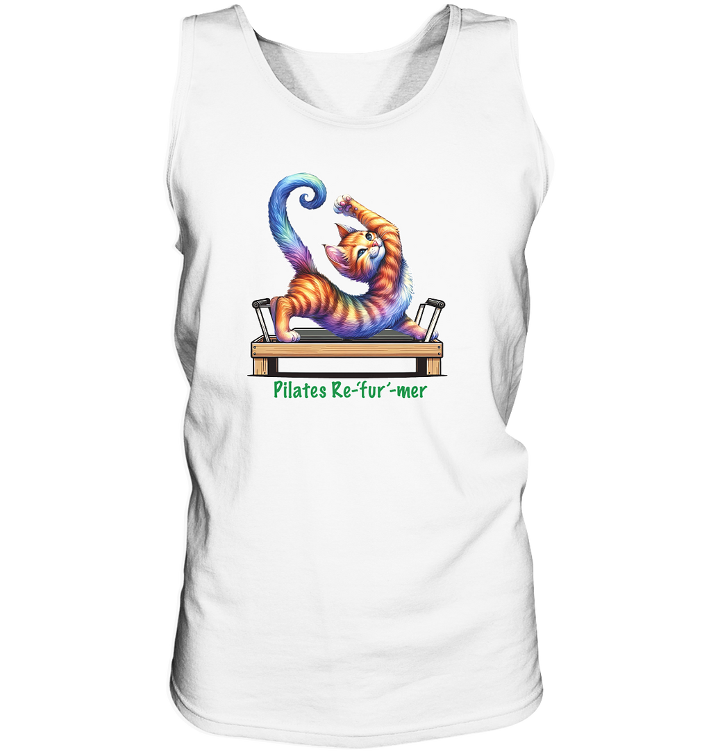 Pilates Reformer Re-fur-mer Katze lustig - Tank-Top