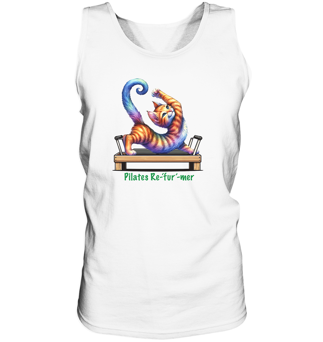 Pilates Reformer Re-fur-mer Katze lustig - Tank-Top