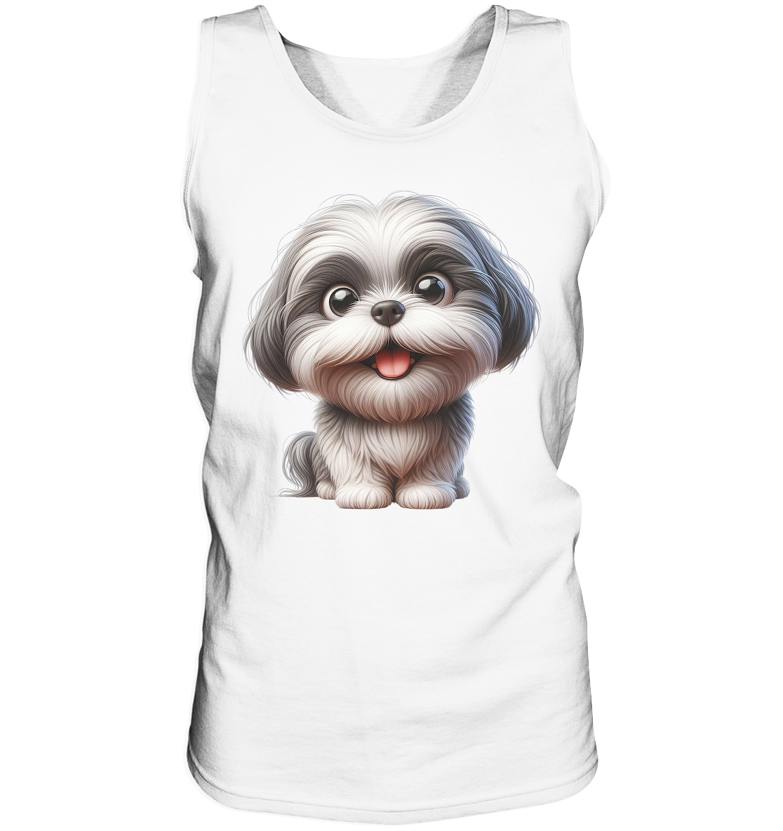 Shih Tzu Cartoon Dog - personalisierbar - Tank-Top