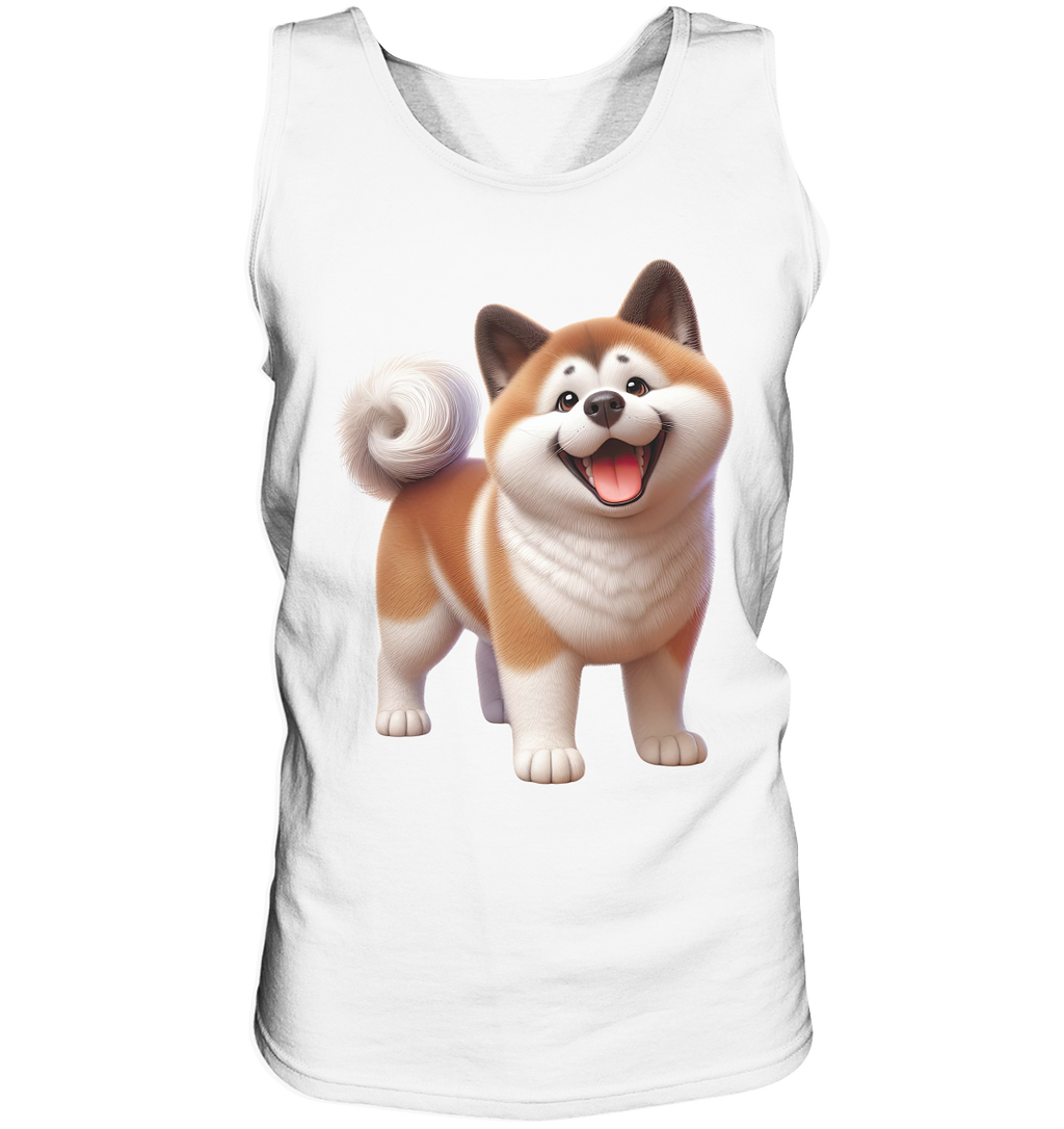 Akita Cartoon Hund personalisierbar - Tank-Top