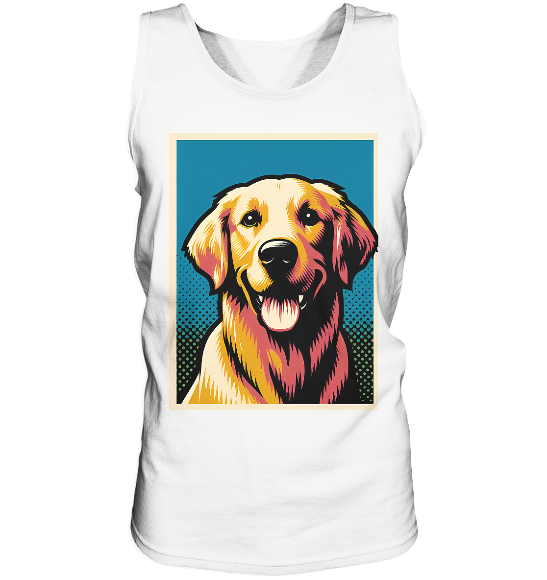Golden Retriever Pop Art - personalisierbar - Tank-Top