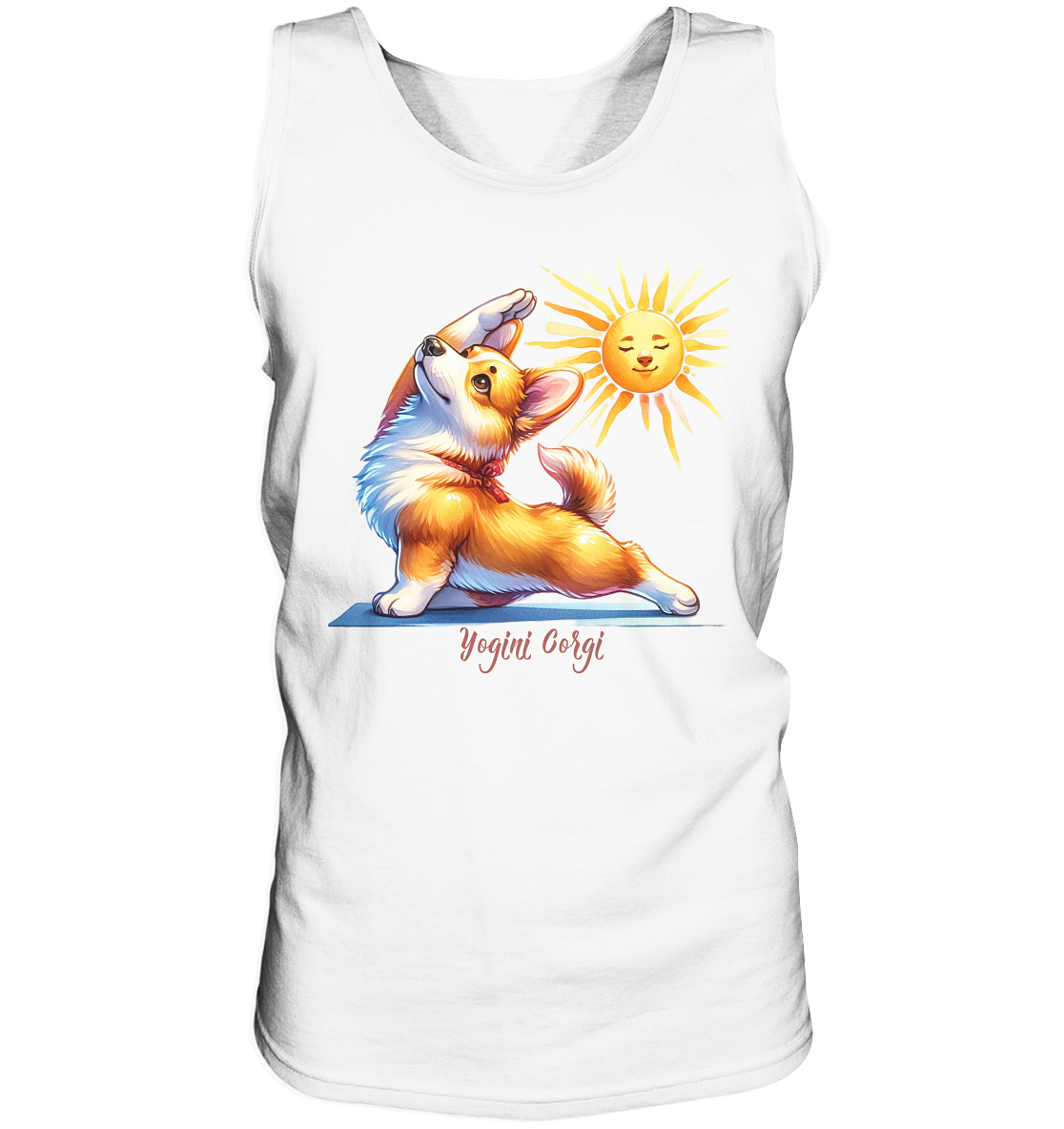 Yoga Corgi Hund yogini Gorgi - personalisierbar - Tank-Top