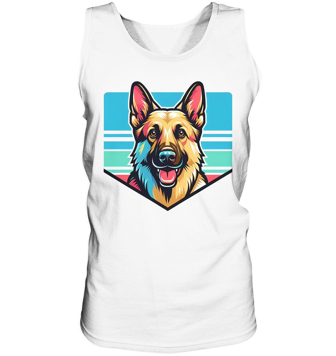 Schäferhund Pop Art - personalisierbar - Tank-Top