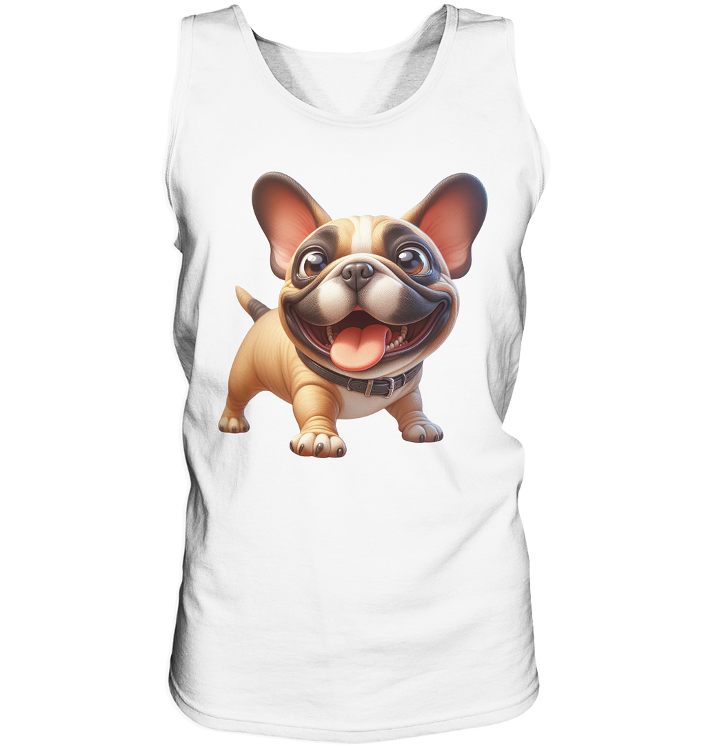 Französische Bulldogge Cartoon personalisierbar - Tank-Top