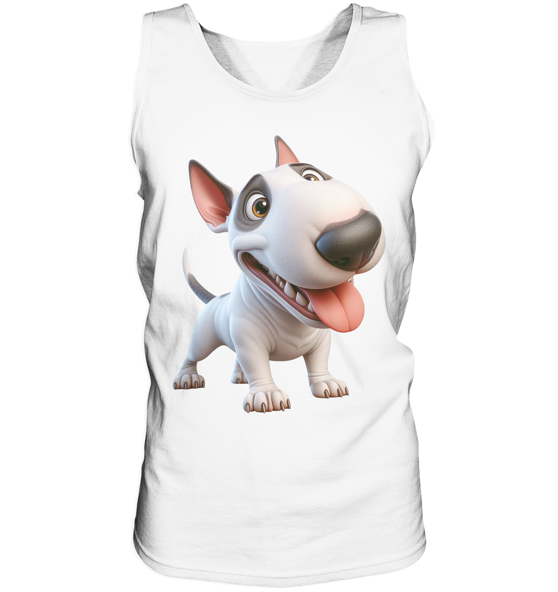Bullterrier Cartoon personalisierbar - Tank-Top