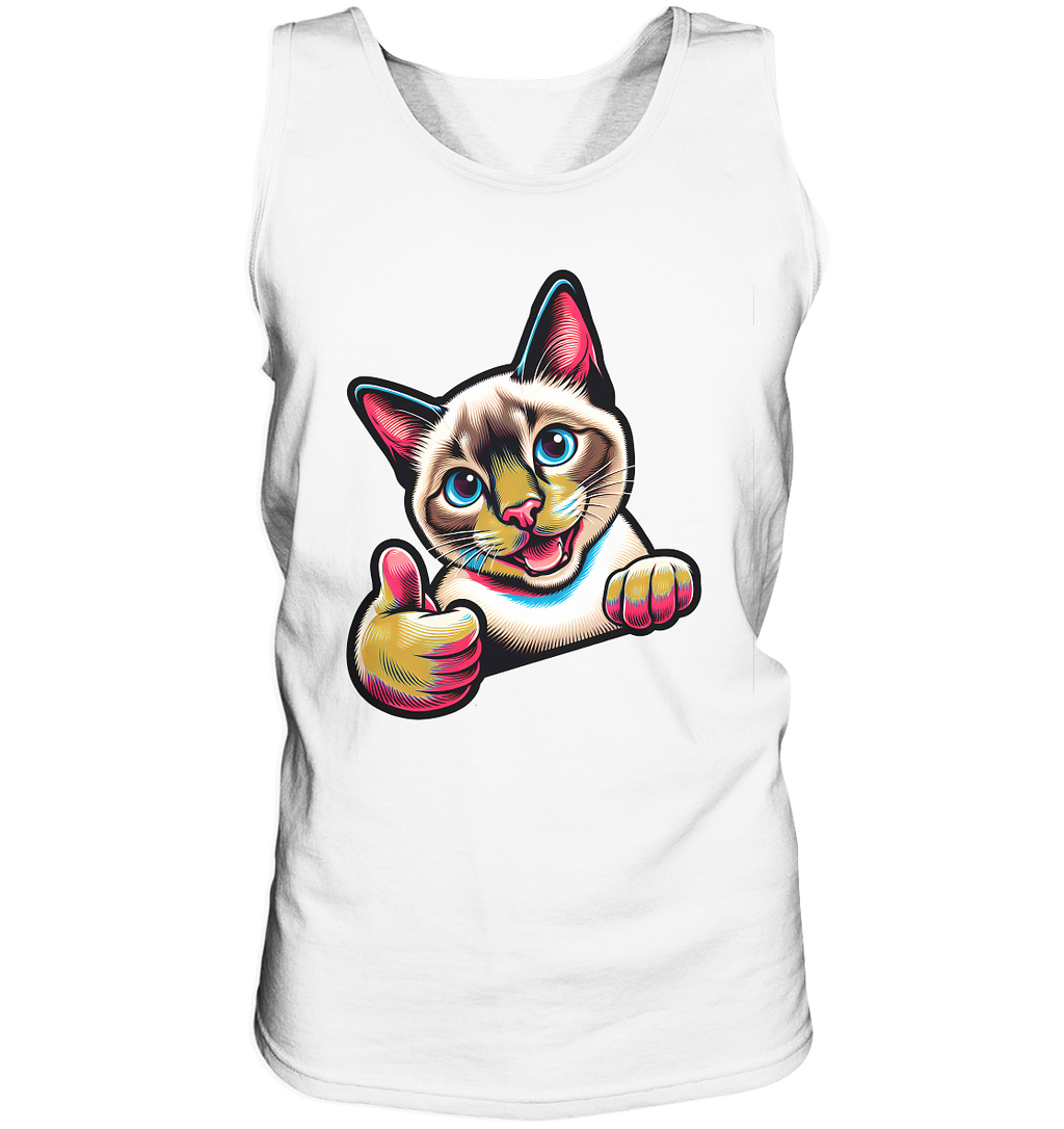 Siamkatze Pop Art - personalisierbar - Tank-Top