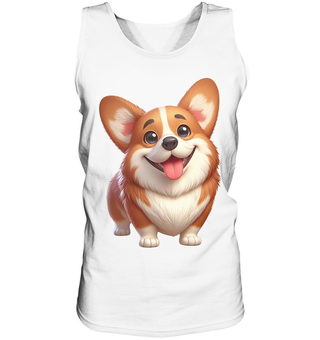 Corgi Cartoon Hund - persoinalisierbar - Tank-Top