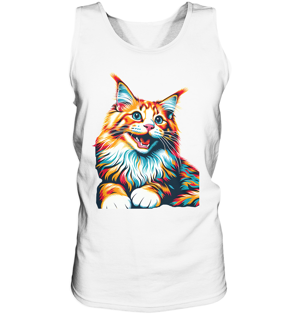 Maine Coon Katze Pop Art - personalisierbar - Tank-Top
