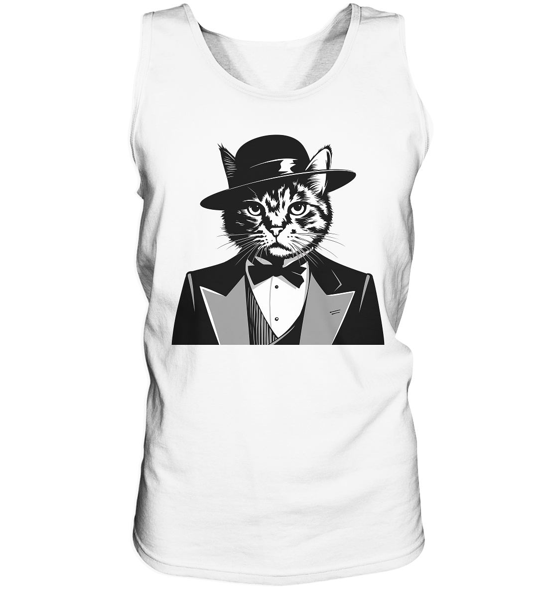 Godfather Katze Mafia - personalisierbar  - Tank-Top