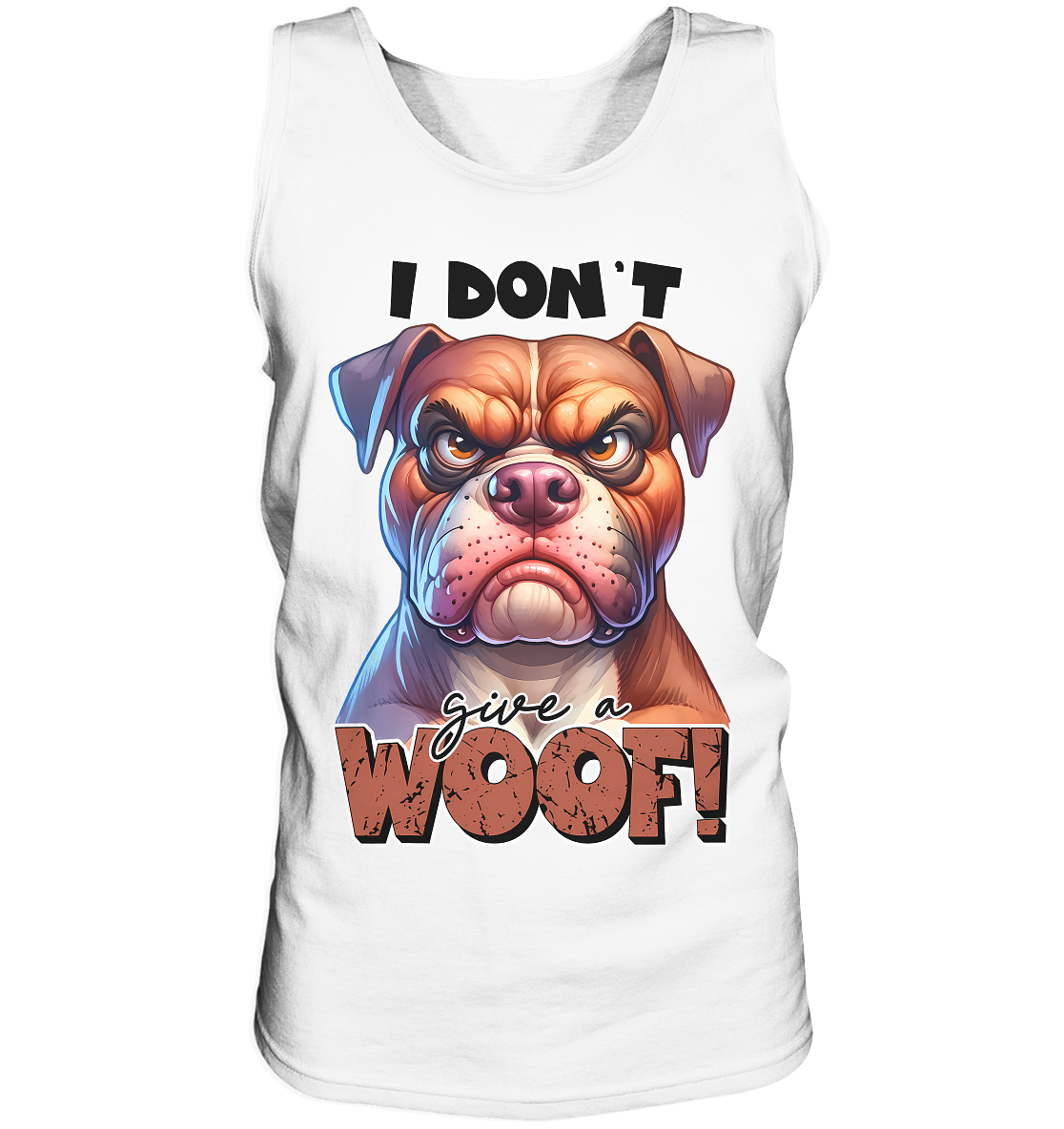 I don't give a woof - Fun Hunde Cartoon - Tank-Top