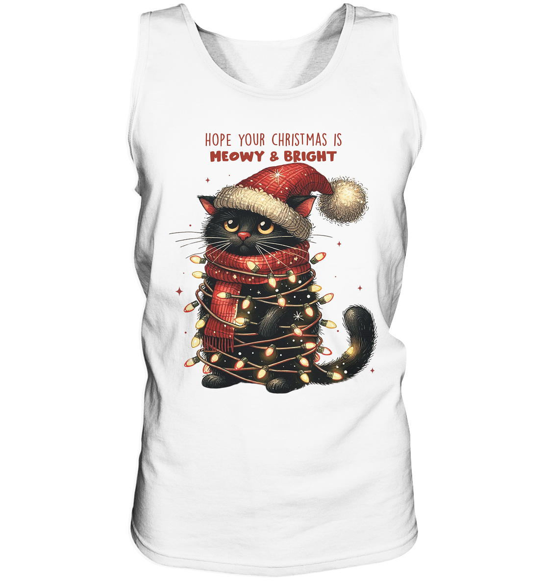 Weihnachts Katze Christmas is Moewy - Tank-Top